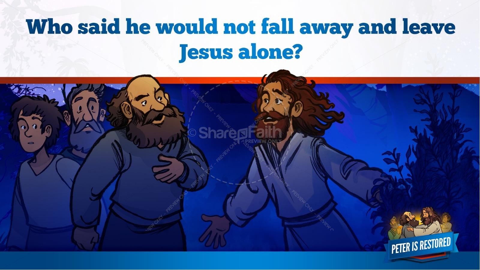 John 21 Peter Is Restored Kids Bible Lesson | slide 11