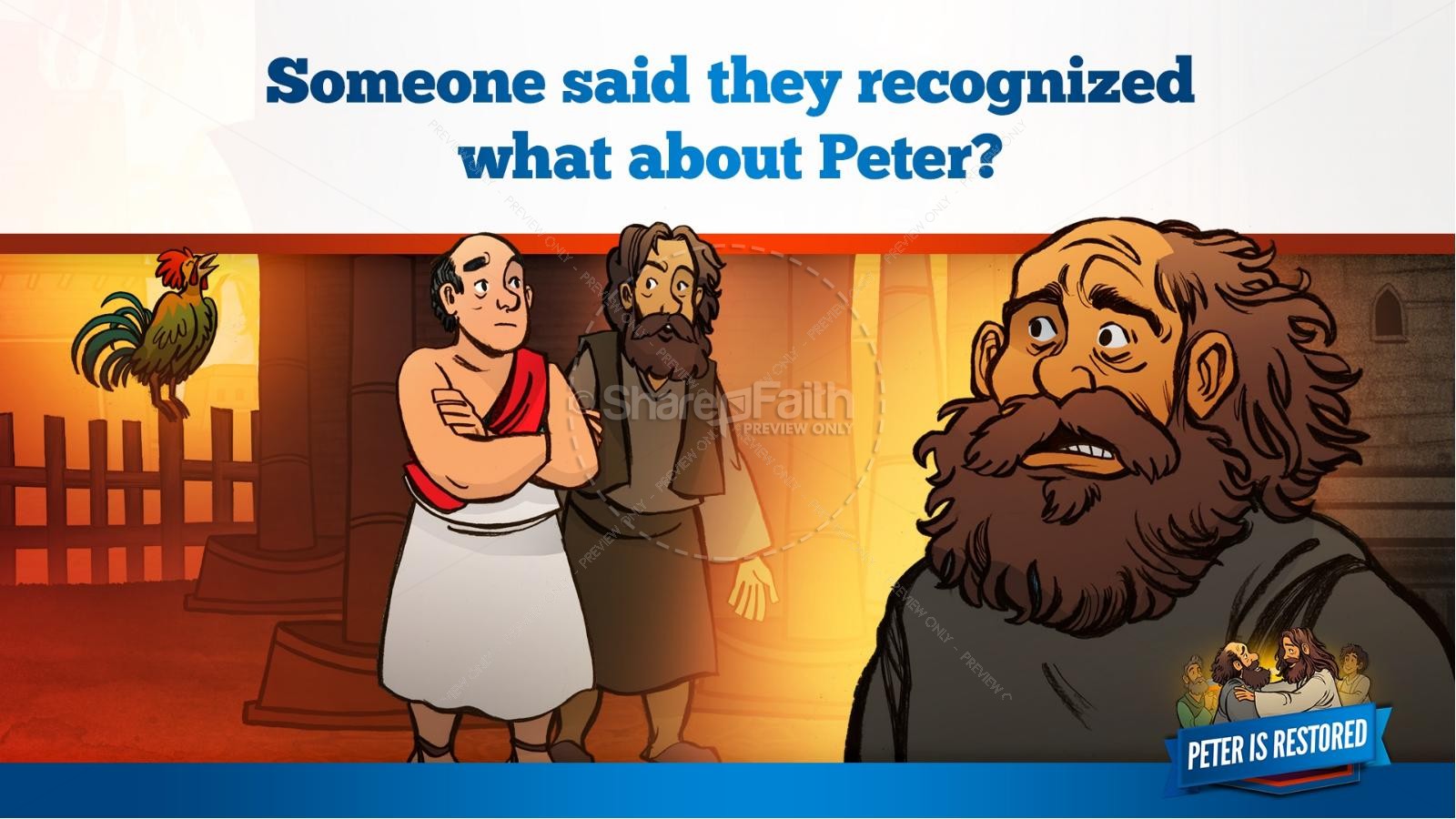 John 21 Peter Is Restored Kids Bible Lesson | slide 19