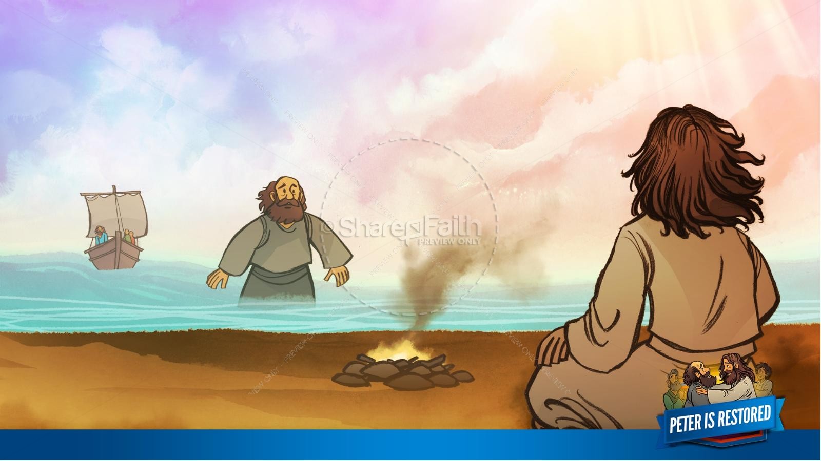 John 21 Peter Is Restored Kids Bible Lesson Thumbnail 30