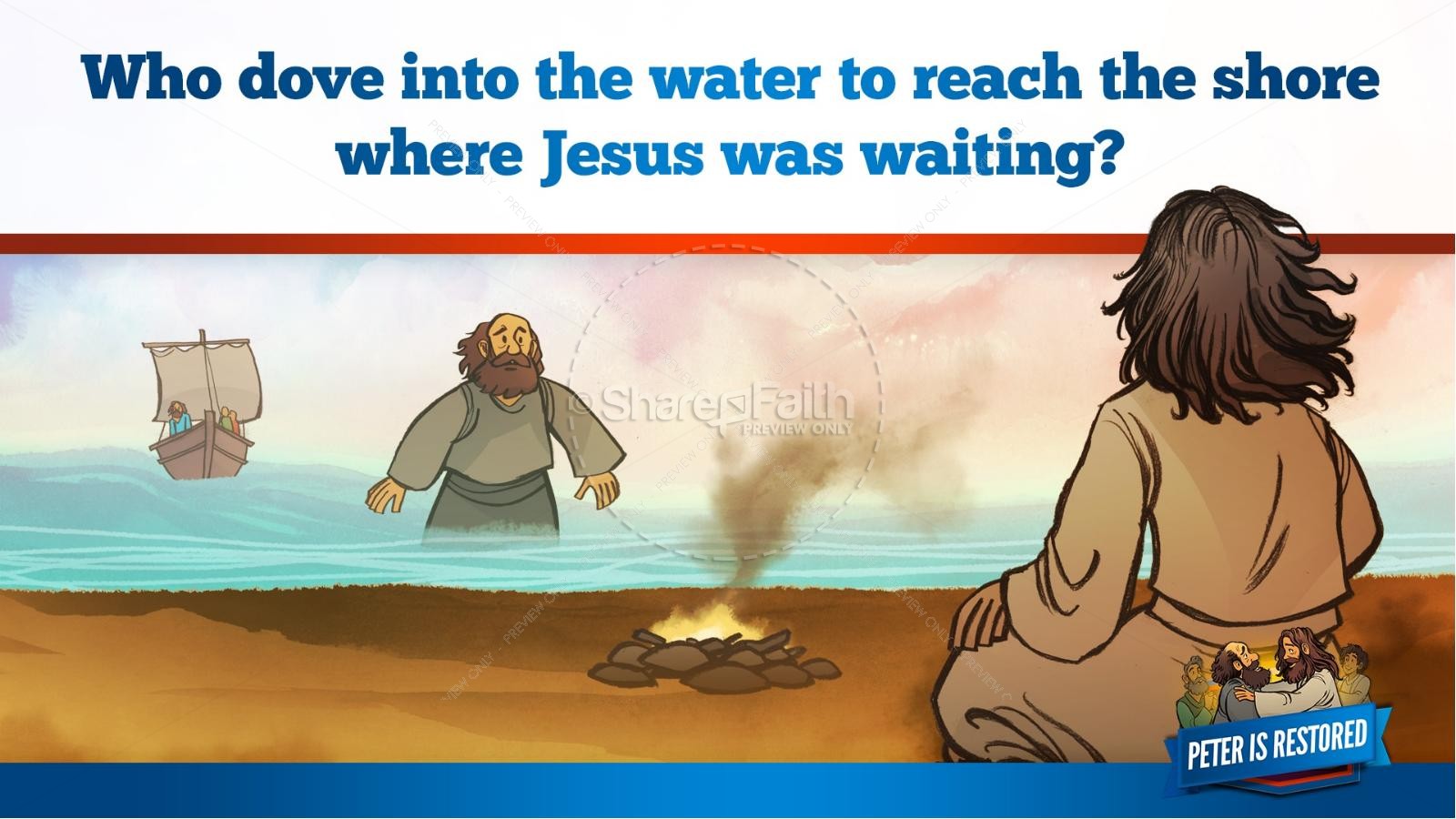 John 21 Peter Is Restored Kids Bible Lesson Thumbnail 31