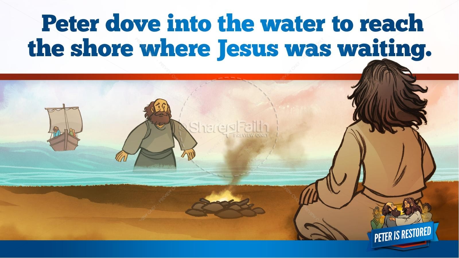 John 21 Peter Is Restored Kids Bible Lesson Thumbnail 32