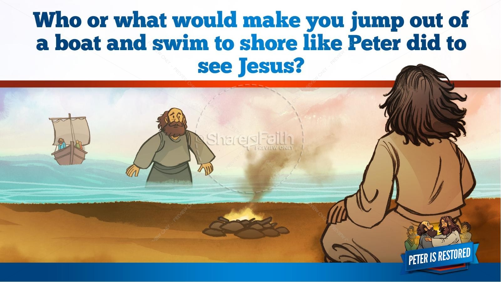 John 21 Peter Is Restored Kids Bible Lesson Thumbnail 33