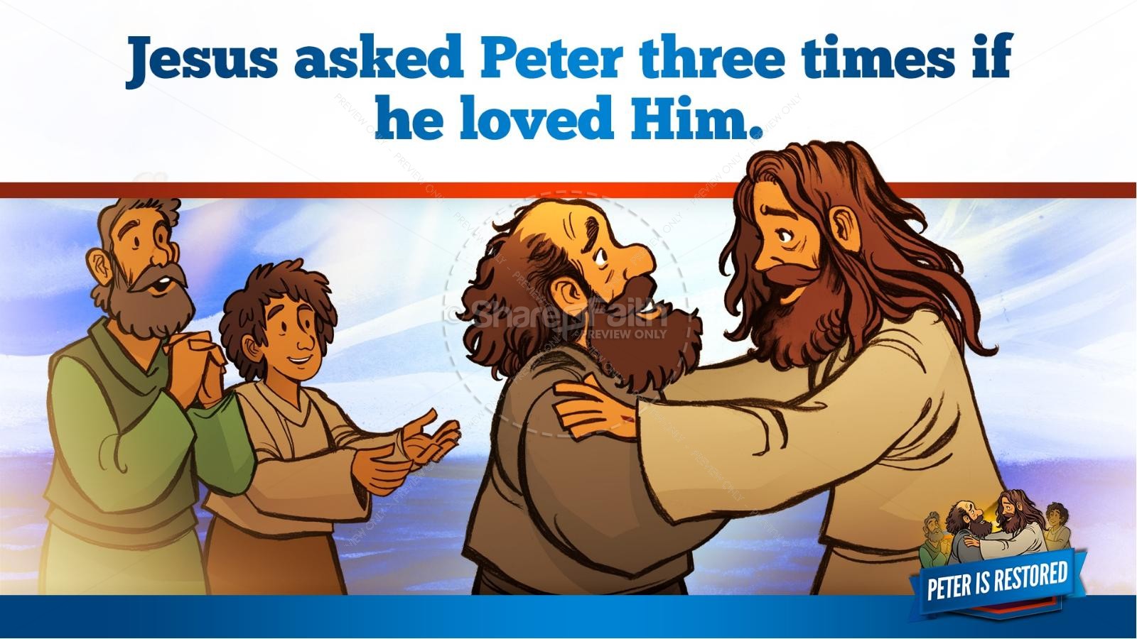 John 21 Peter Is Restored Kids Bible Lesson | slide 36