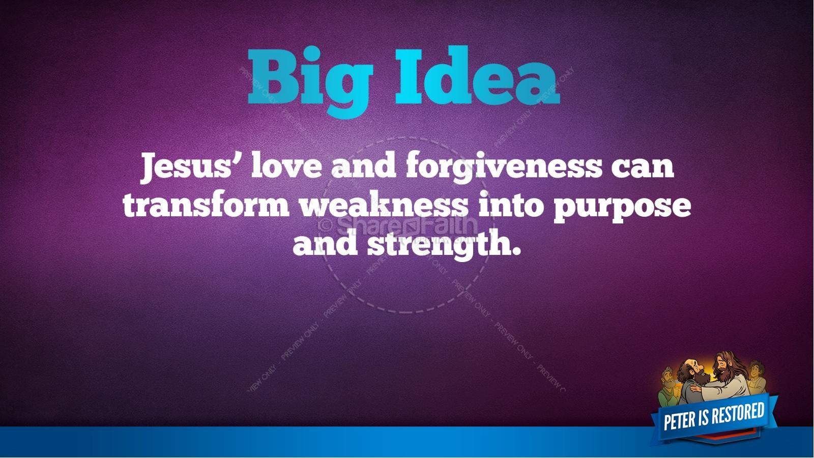 John 21 Peter Is Restored Kids Bible Lesson | slide 38