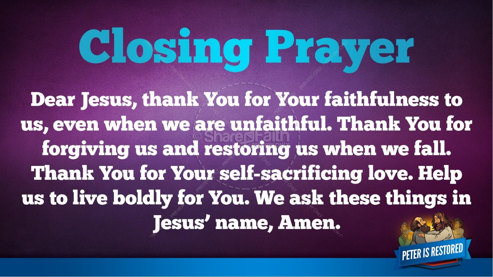 short closing prayer for bible study