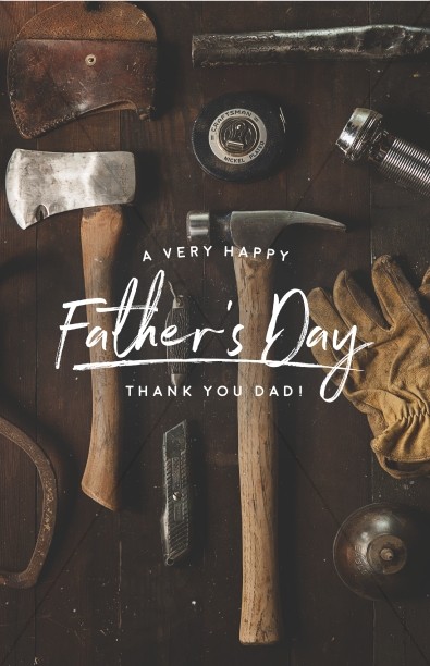 Working Dads Father's Day Church Bulletin Thumbnail Showcase