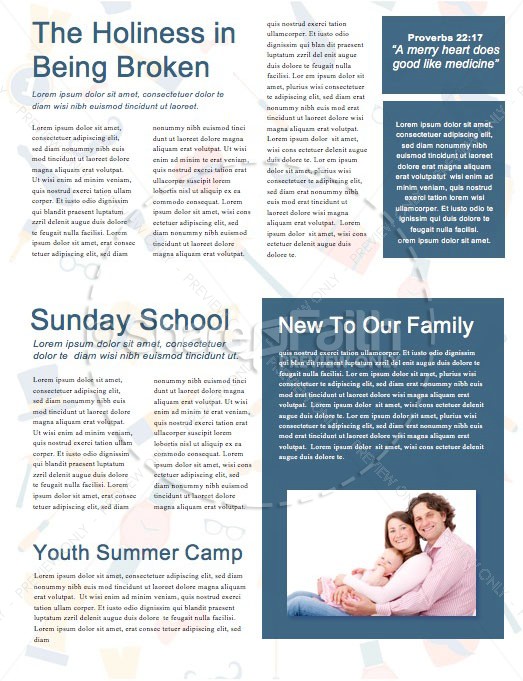 Happy Father's Day Church Newsletter Template | page 2