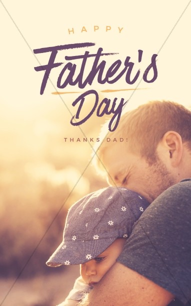 A Father's Love Church Father's Day Bulletin Thumbnail Showcase