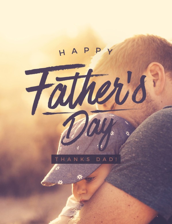 A Father's Love Church Father's Day Flyer