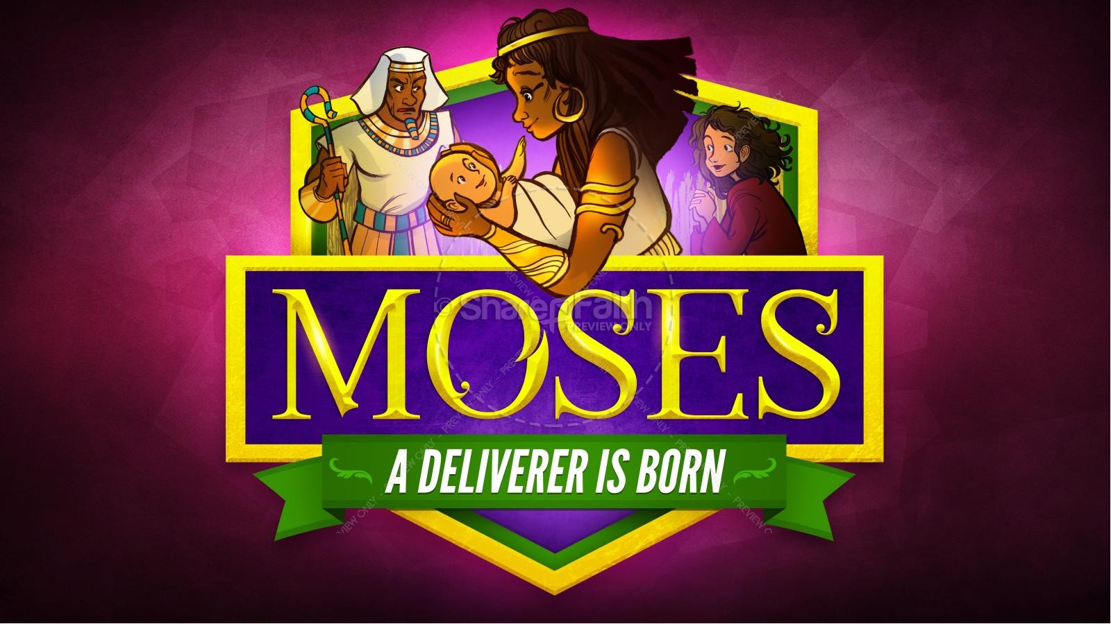 Exodus 2 Baby Moses Kids Bible Story