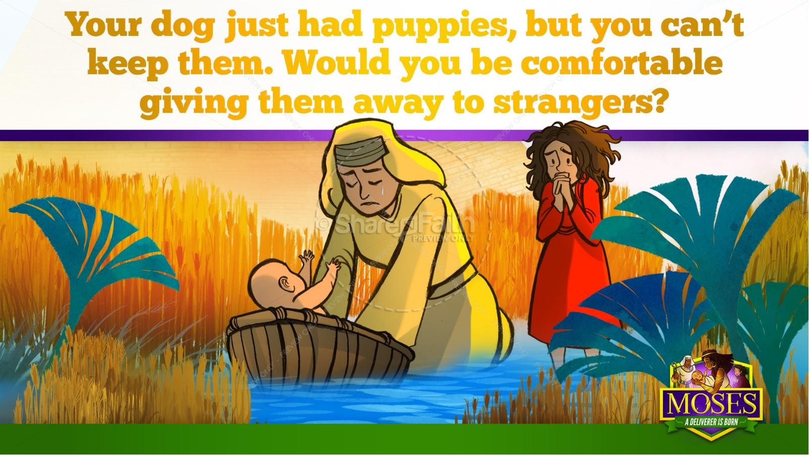 Exodus 2 Baby Moses Kids Bible Story | slide 29