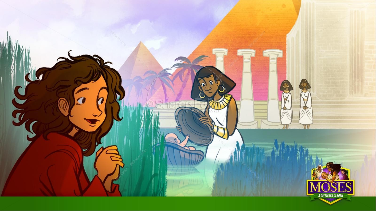 Exodus 2 Baby Moses Kids Bible Story Thumbnail 30