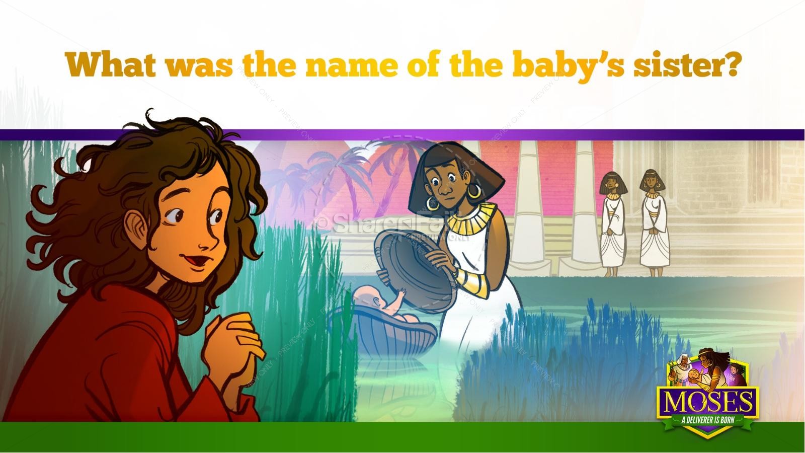 Exodus 2 Baby Moses Kids Bible Story | slide 31