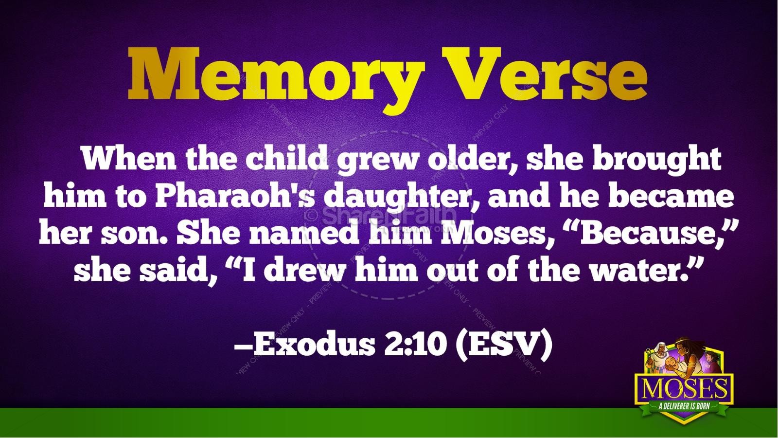 Exodus 2 Baby Moses Kids Bible Story | slide 39