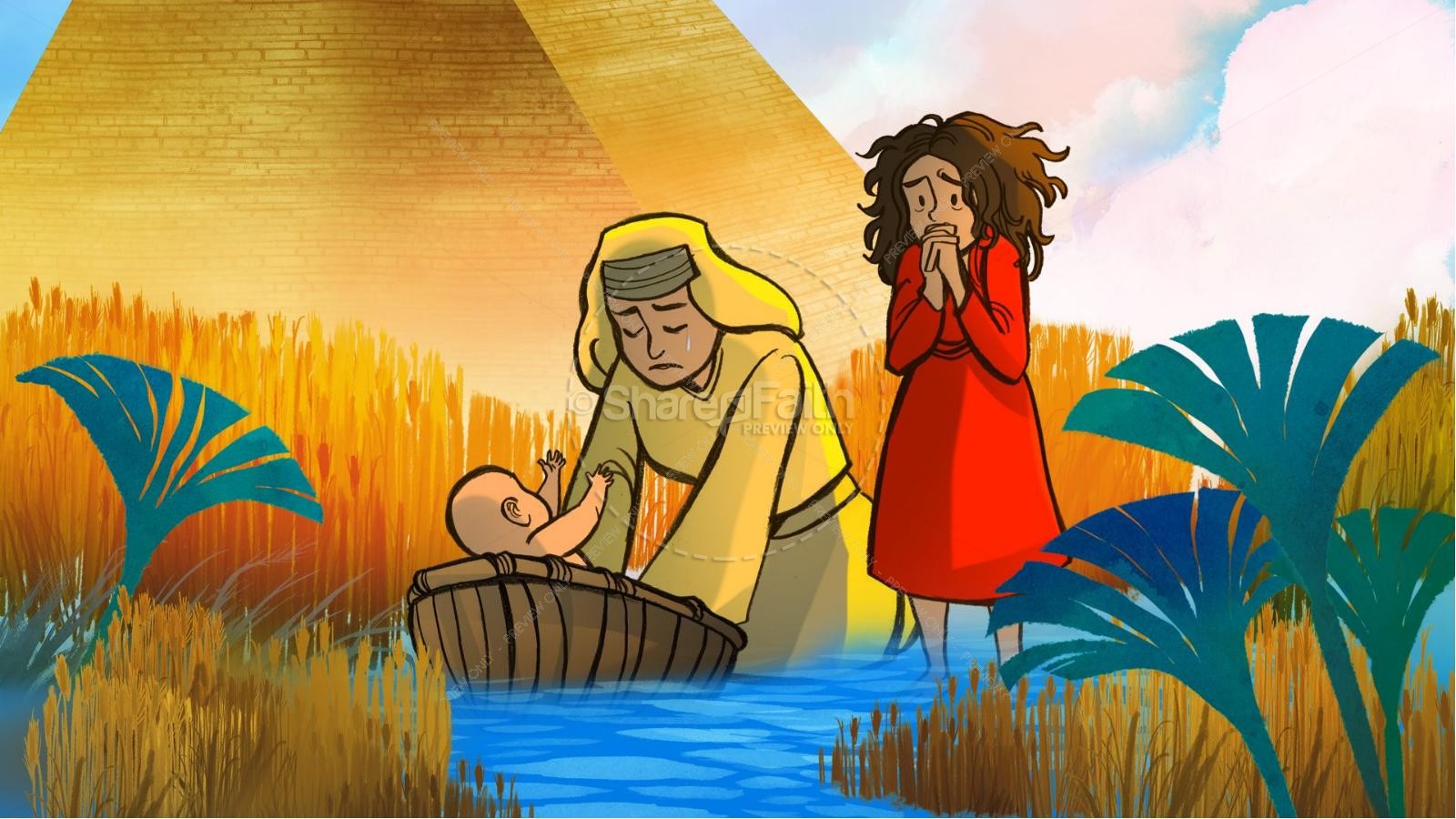 Exodus 2 Baby Moses Kids Bible Story