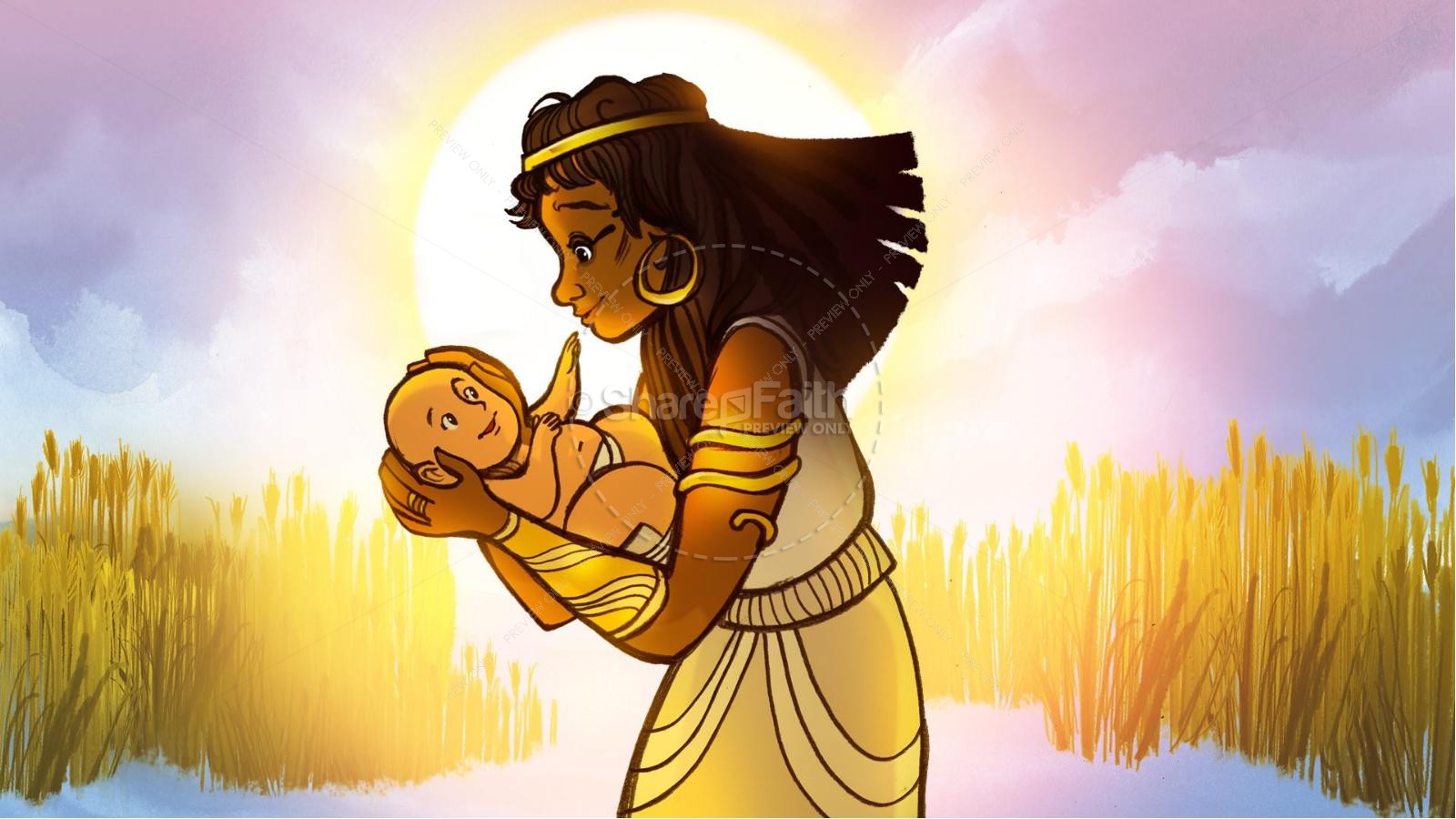 Exodus 2 Baby Moses Kids Bible Story Thumbnail 8