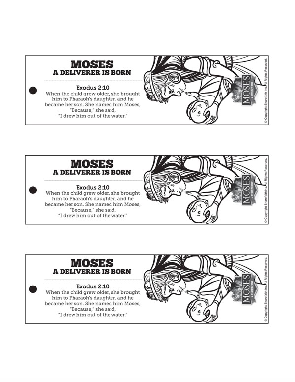 Exodus 2 Baby Moses Bible Bookmarks Thumbnail Showcase