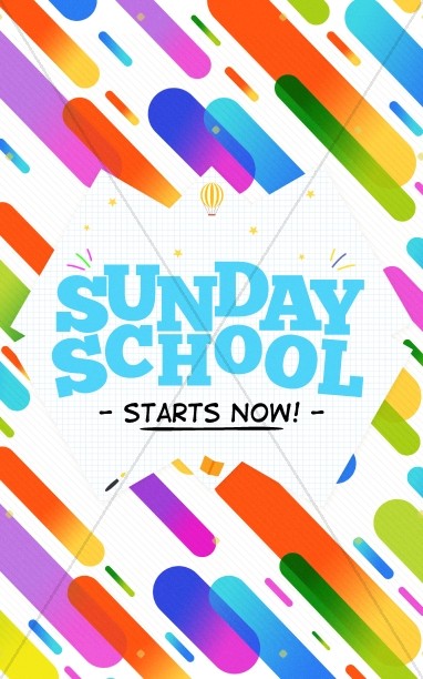 Sunday School Jelly Bean Children's Church Bulletin Thumbnail Showcase