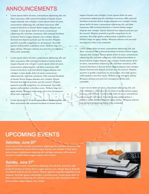 Summer Events Church Newsletter | page 4