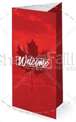 Canada Day Holiday Church Trifold Bulletin Thumbnail Showcase