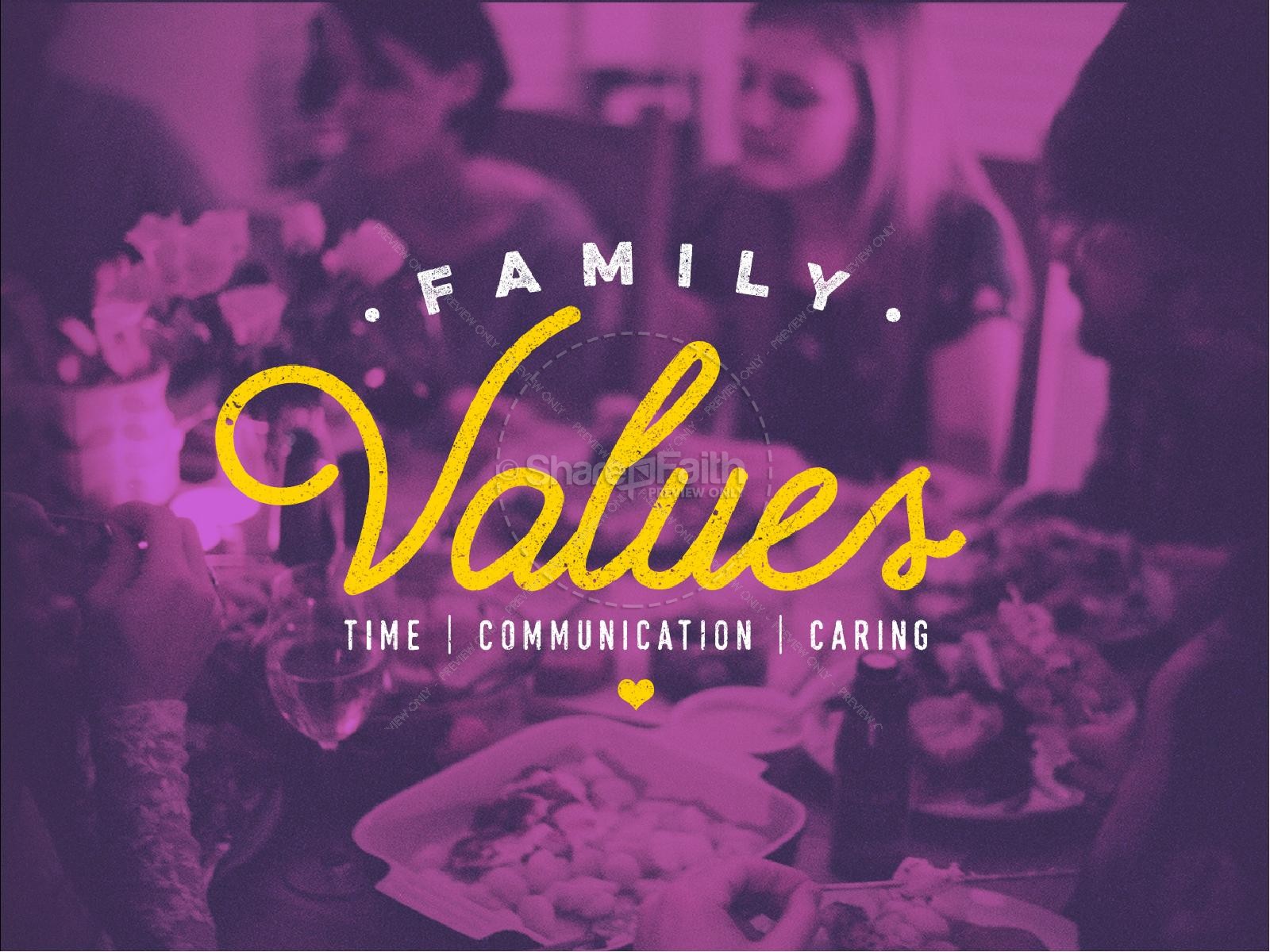 Family Values Sermon PowerPoint