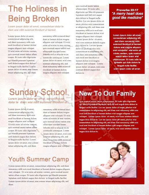Who Is Jesus Church Newsletter Template | page 2