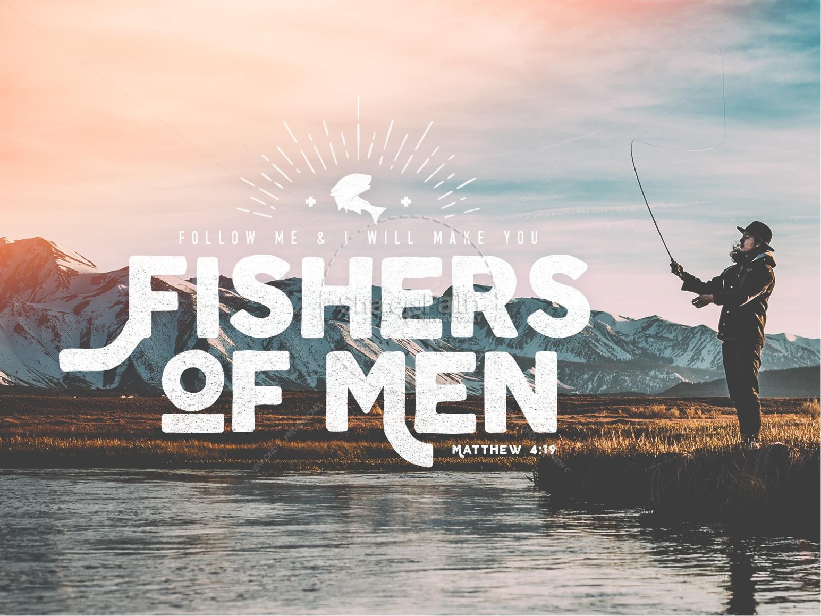 Fishers of Men Sermon PowerPoint Template