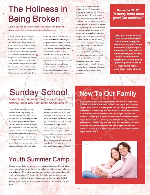 Jesus Said What Church Newsletter Template | page 2