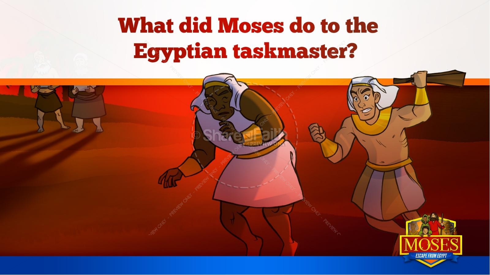 Exodus 2 Moses Escapes From Egypt Kids Bible Story Thumbnail 19