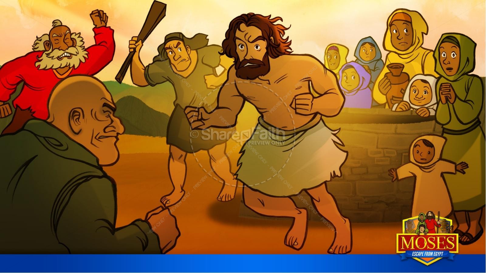Exodus 2 Moses Escapes From Egypt Kids Bible Story Thumbnail 30