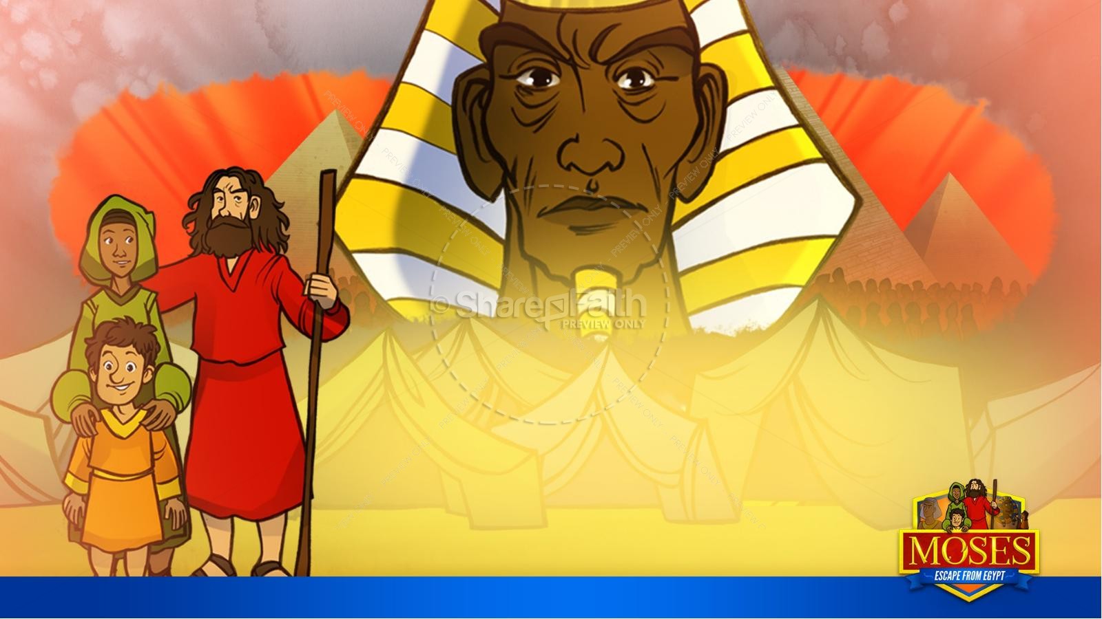 Exodus 2 Moses Escapes From Egypt Kids Bible Story Thumbnail 34