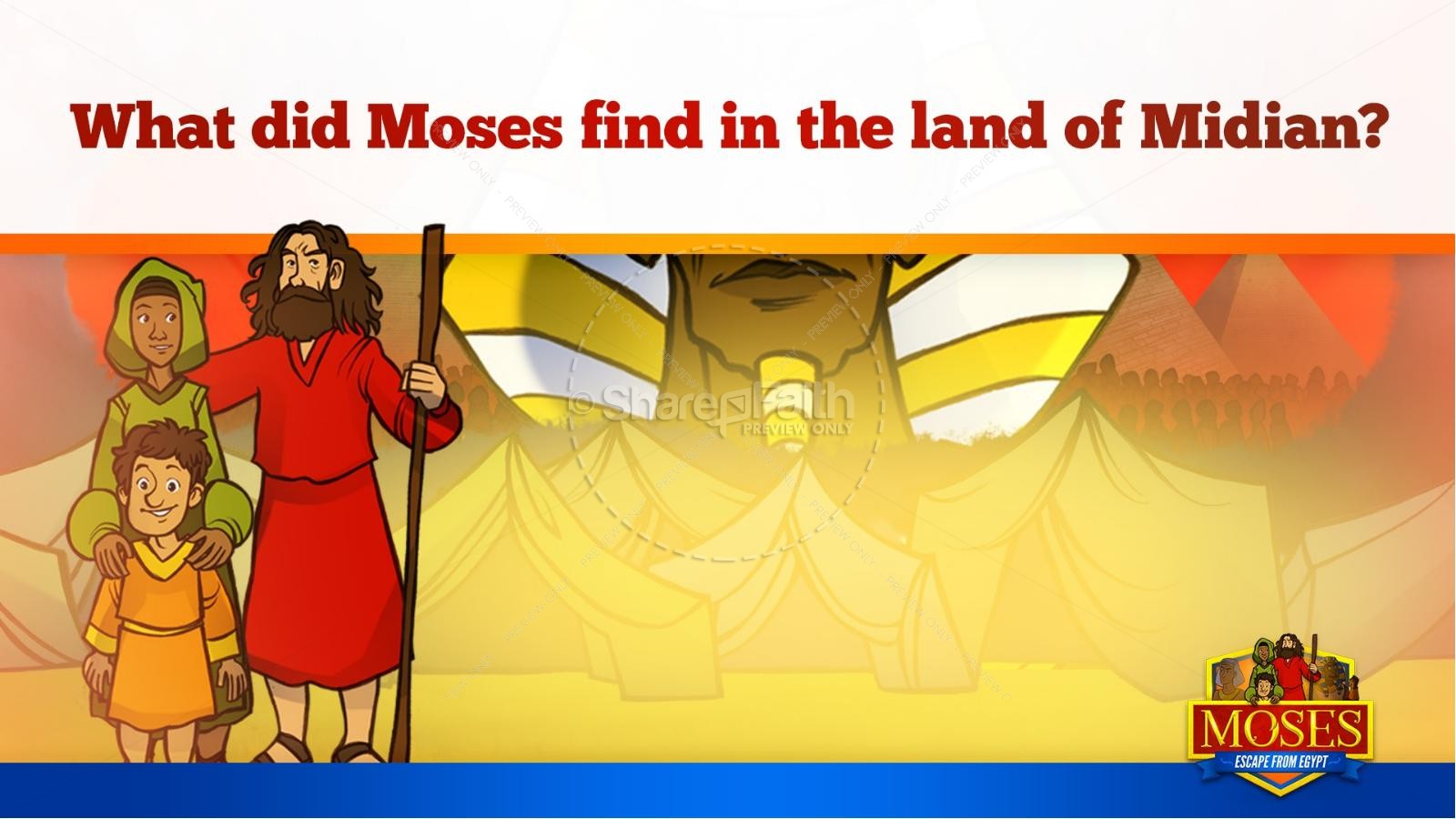 Exodus 2 Moses Escapes From Egypt Kids Bible Story Thumbnail 35