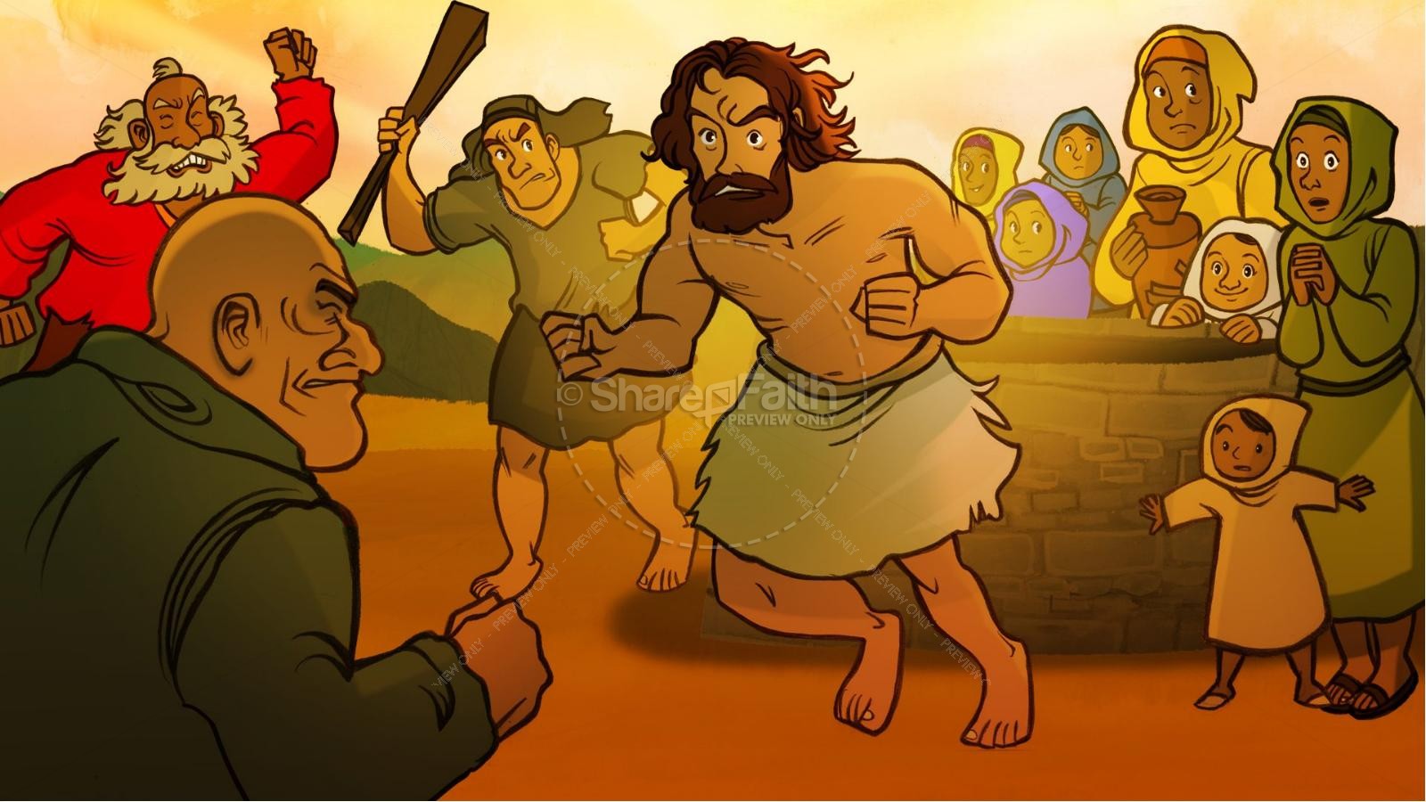 Exodus 2 Moses Escapes From Egypt Kids Bible Story | slide 7