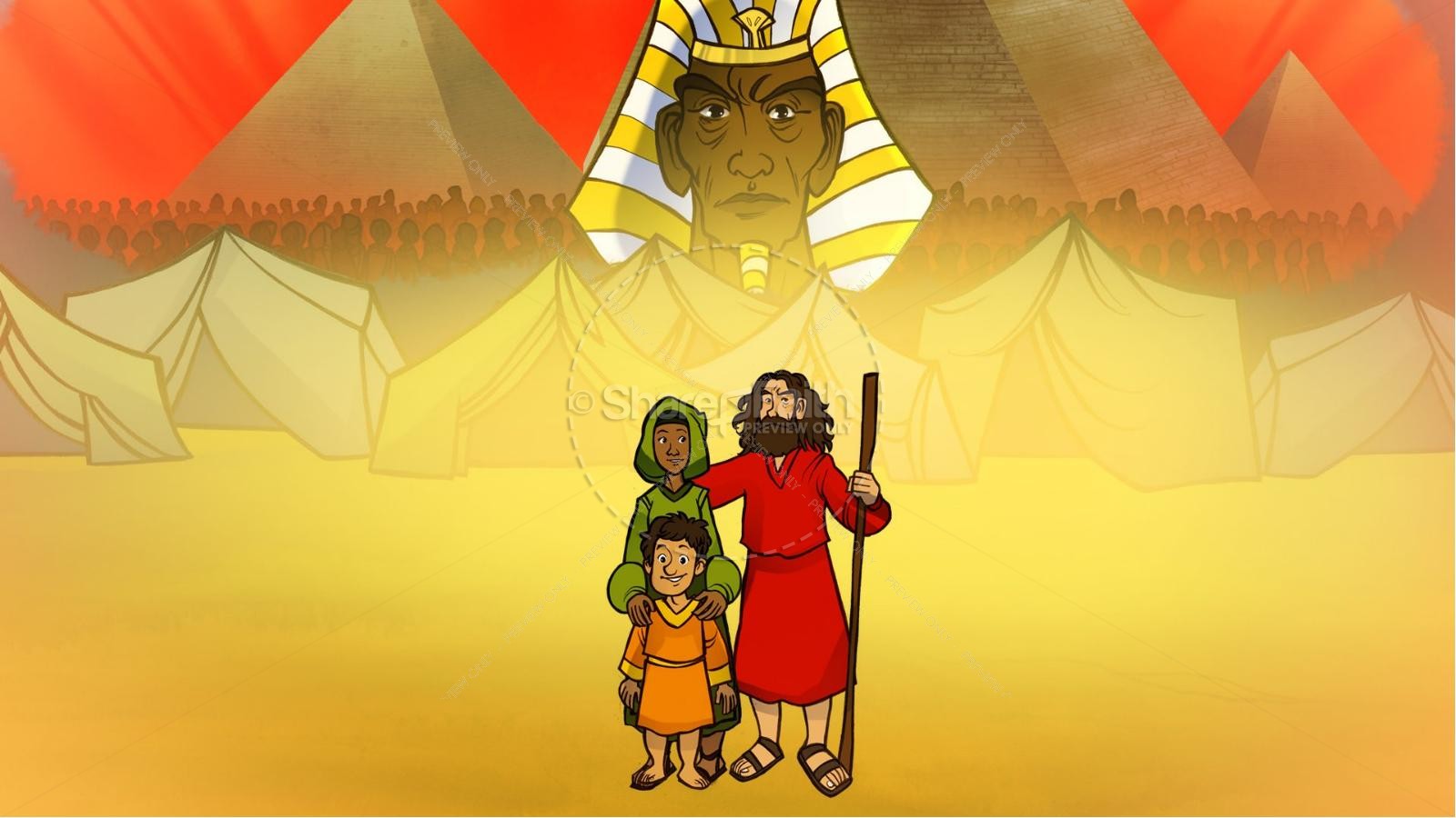 Exodus 2 Moses Escapes From Egypt Kids Bible Story Thumbnail 8