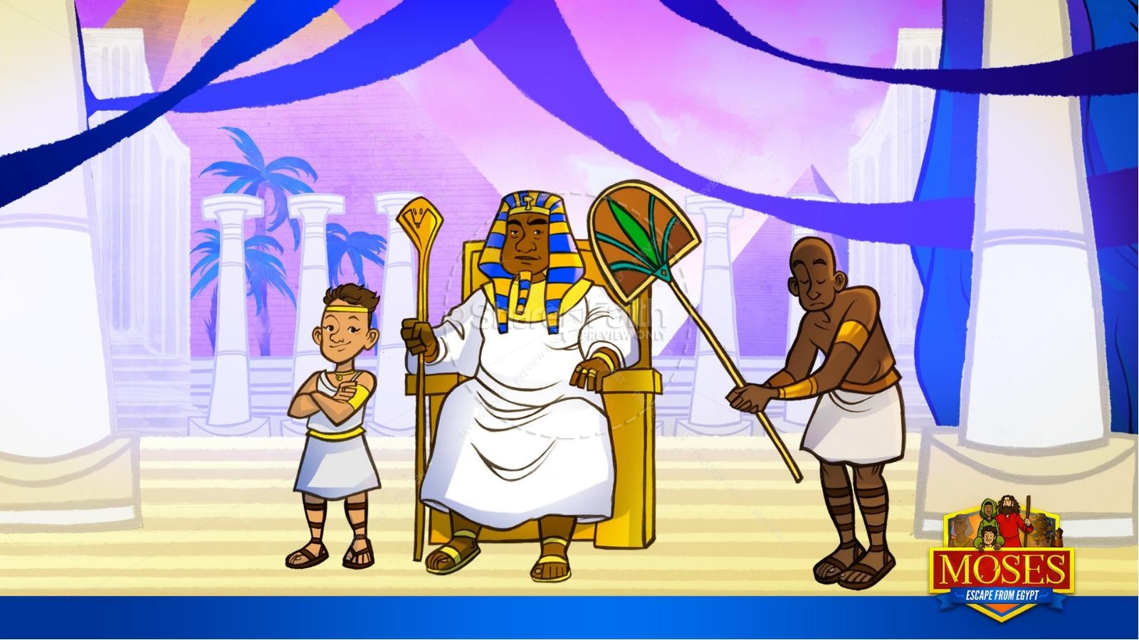 Exodus 2 Moses Escapes From Egypt Kids Bible Story