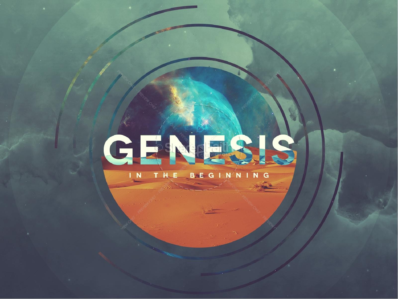 Genesis In The Beginning Sermon Graphic Thumbnail 1