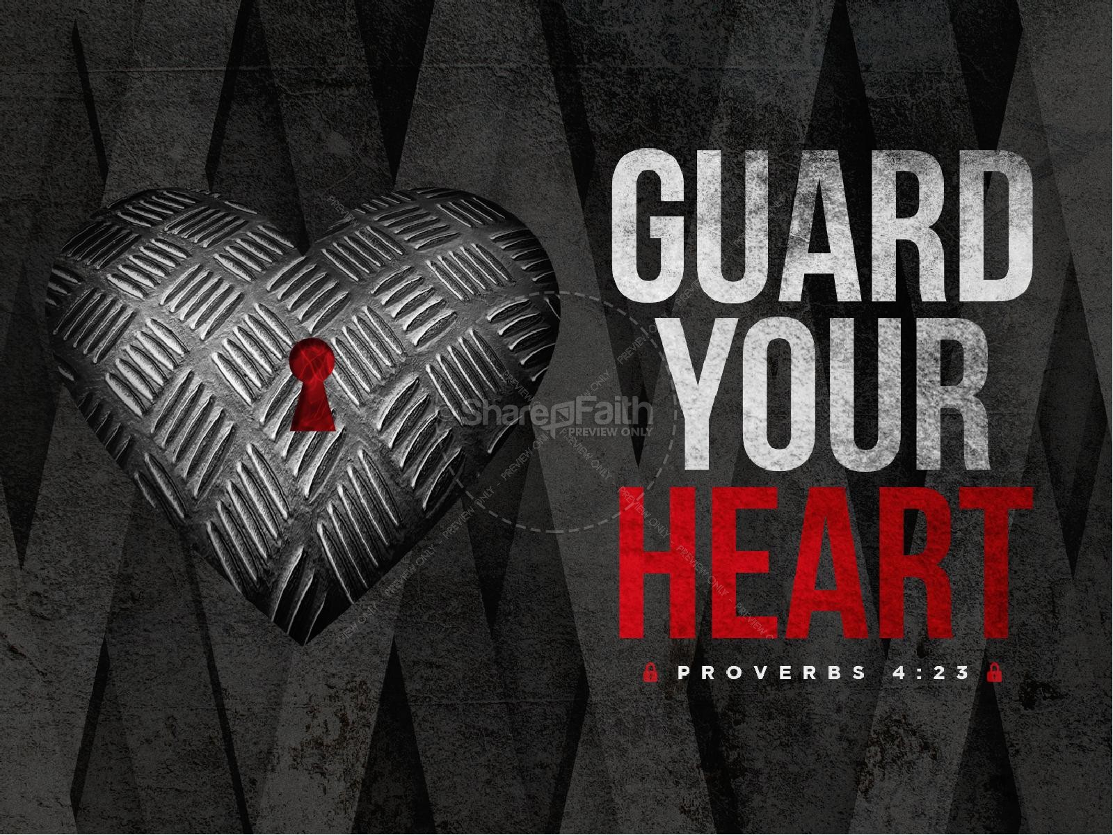 Guard Your Heart Sermon PowerPoint Template Thumbnail 1