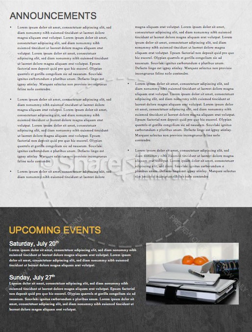Kingdom Builders Church Newsletter Template | page 4