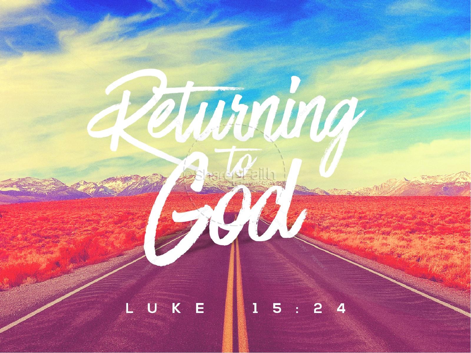 Returning To God Sermon Graphic