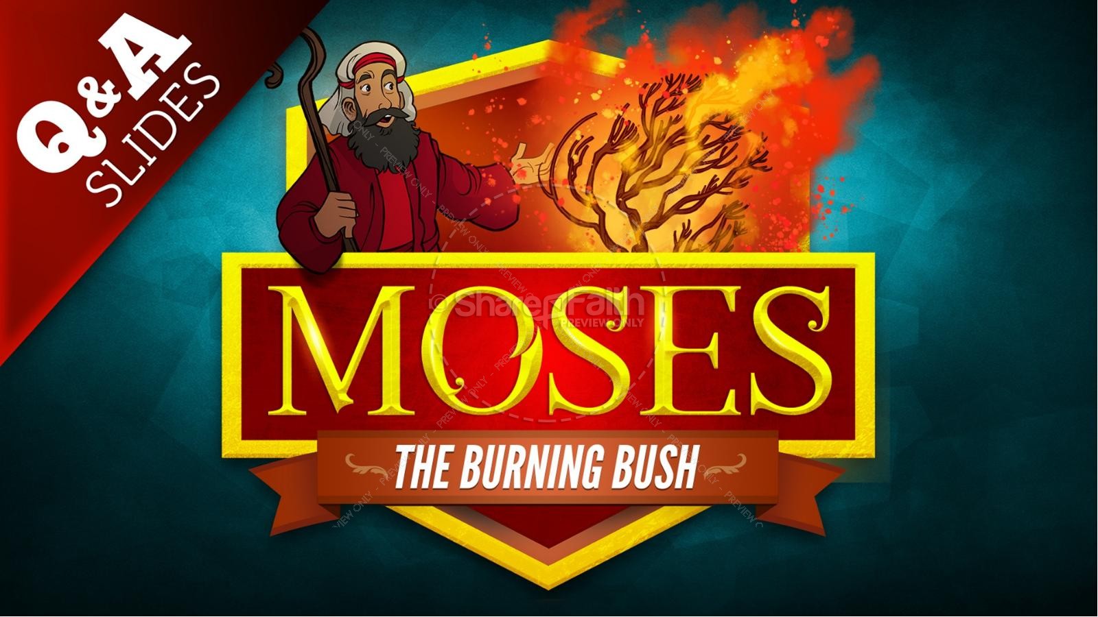Exodus 3 Moses and the Burning Bush Kids Bible Stories Thumbnail 9