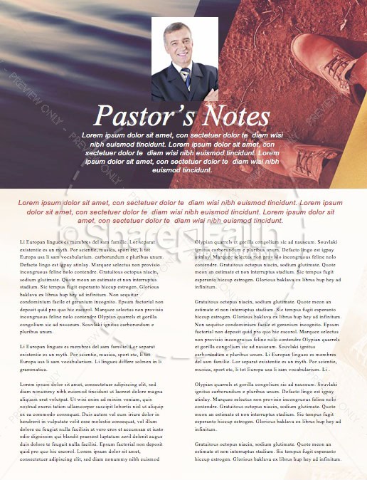 Hands And Feet Church Newsletter Template | page 3