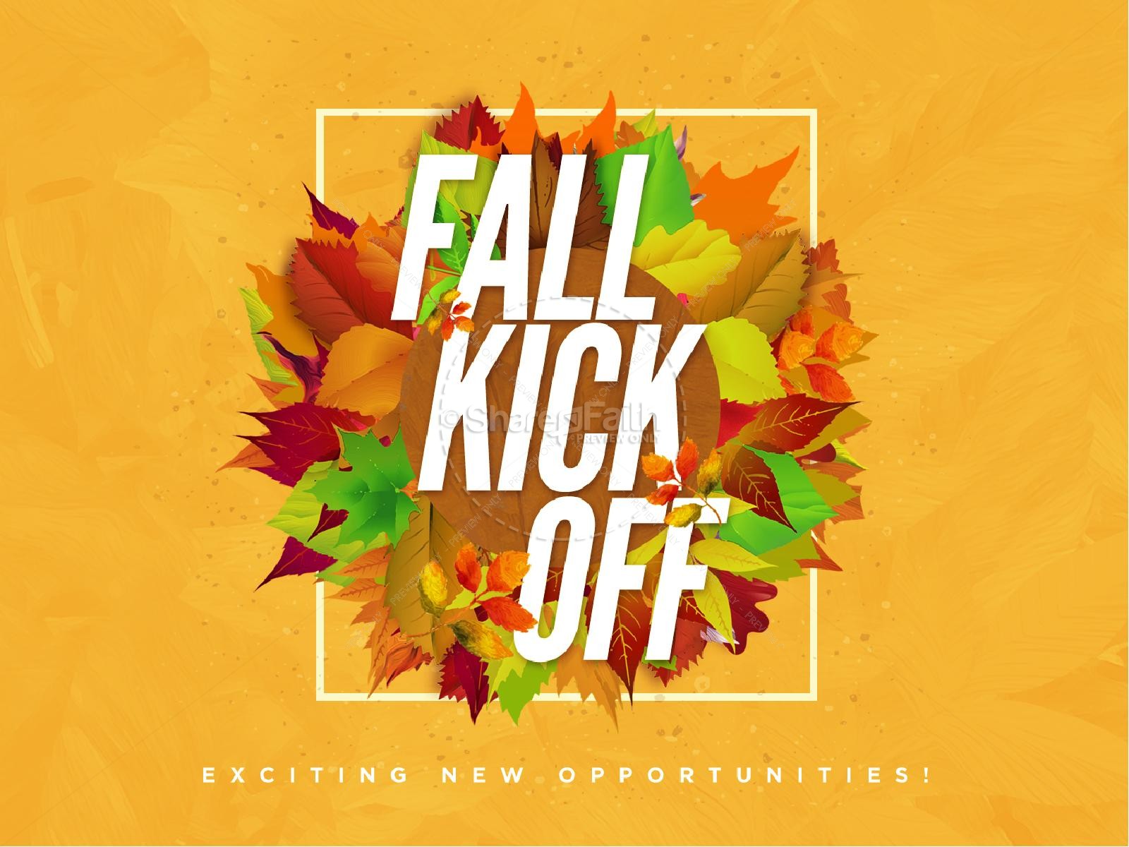 Church Fall Kickoff PowerPoint Template