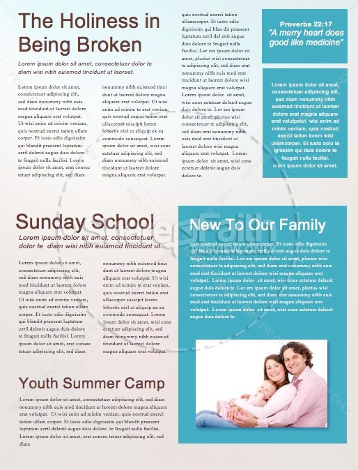 Conversations With God Church Newsletter Template | page 2
