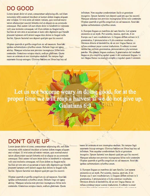 Church Fall Kickoff Newsletter Template | page 2