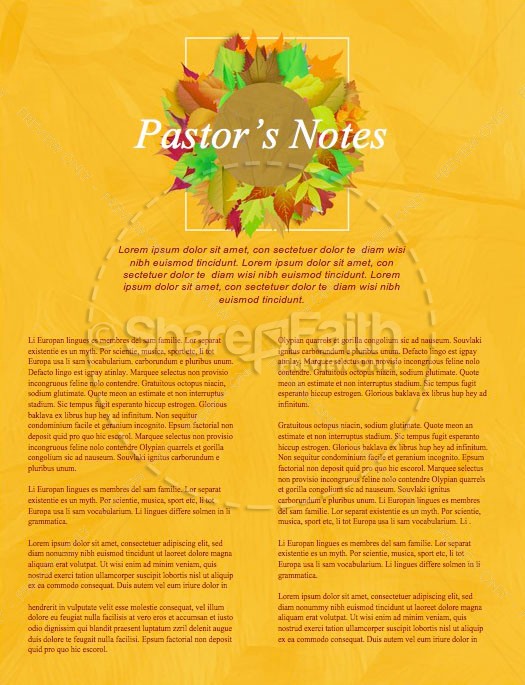 Church Fall Kickoff Newsletter Template | page 3