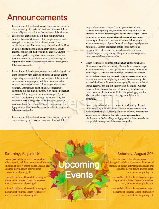 Church Fall Kickoff Newsletter Template | page 4