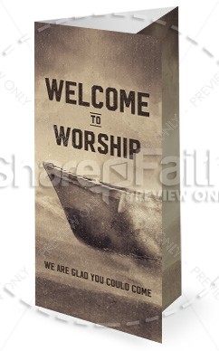 Keep the Faith Church Tri Fold Bulletin Template Thumbnail Showcase