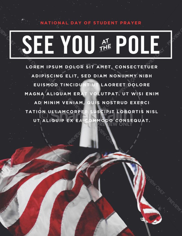 See You At The Pole Flyer Template Thumbnail Showcase