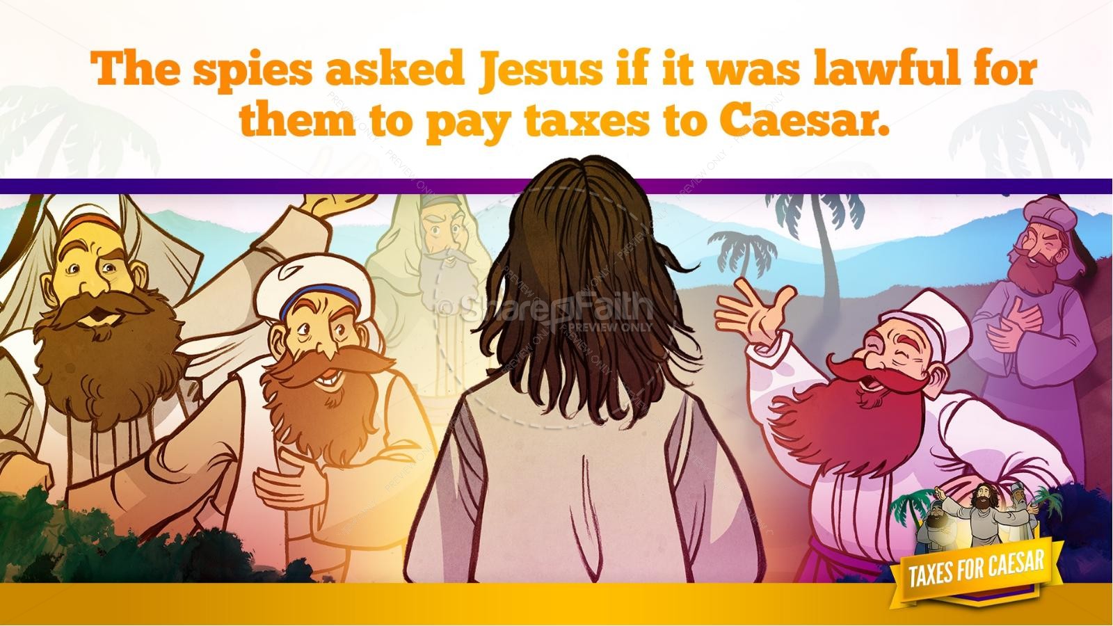 Luke 20 Taxes For Caesar Kids Bible Story Thumbnail 24