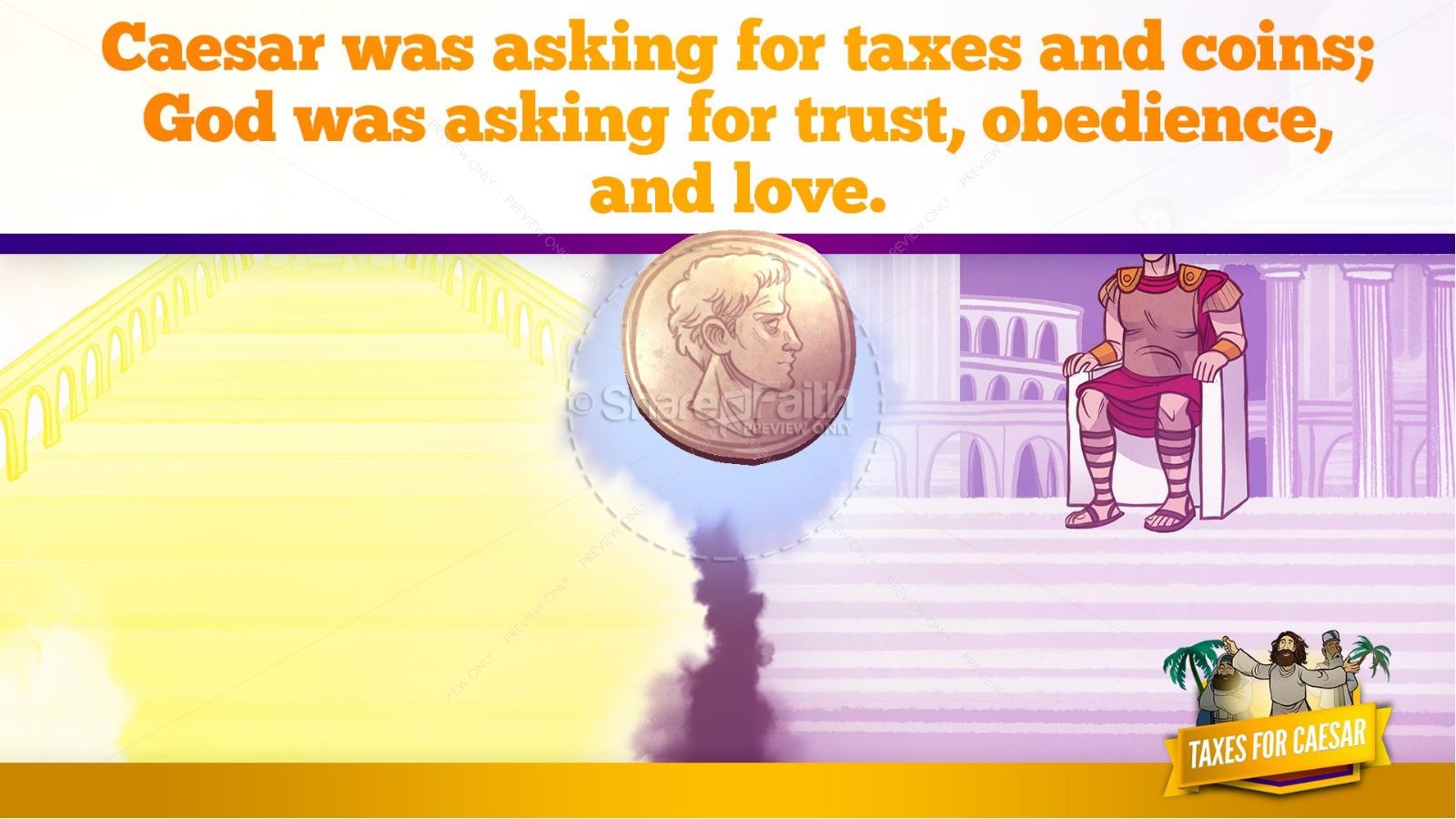 Luke 20 Taxes For Caesar Kids Bible Story Thumbnail 32
